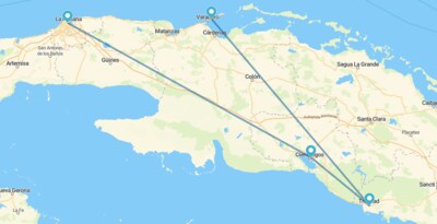 La Habana, Cienfuegos, Trinidad y Varadero