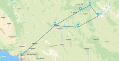 Los Ángeles, Las Vegas y Desiertos del Oeste