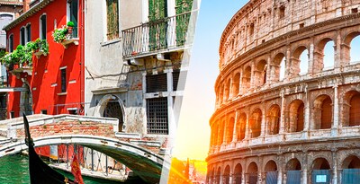 Venecia y Roma en tren
