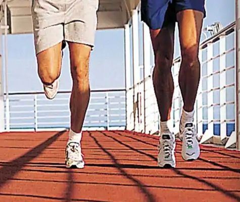 Pista para trotar y caminar