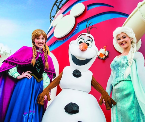 Elsa, Ana y Olaf de Frozen