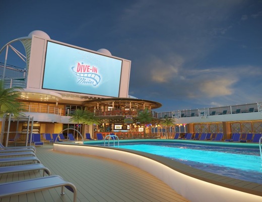 Carnival Jubilee BeachPool_Night